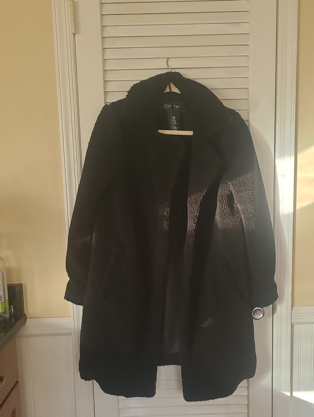 Long Sherpa Coat With Pockets